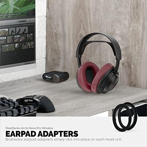 Transform Your Steelseries Arctis Nova Pro Wireless ANC Gaming Headset with Advanced Earpad Adapter Ring – Perfectly Fits Brainwavz Oval & Pro Stock Earpads for Ultimate Comfort and Audio Precision – Effortless Installation, Durable Design, and Enhanced Sound Quality for Uninterrupted Gaming Sessions