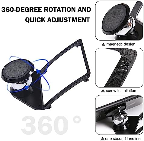 LLKUANG BMW-Specific 360-Degree Magnetic Phone Mount – Premium Car Holder for 3 & 4 Series M3 M4 F30 F31 F32 F33 F34 F36 F80 F82 F83 – Elevate Navigation & Hands-Free Communication with Secure, Stylish Dashboard Integration