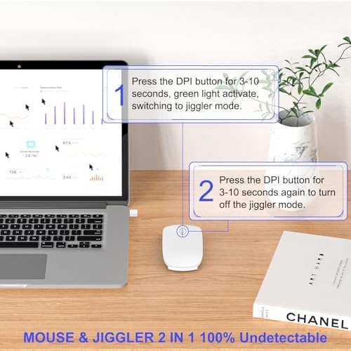 Sleek Silver Bluetooth Wireless Mouse for Mac Book Air & Pro – Ergonomic, Rechargeable, and Silent Tri-Mode Connectivity (2.4 G USB-C/USB-A, Bluetooth 5.2/3.0) for Ultimate Productivity on the Go