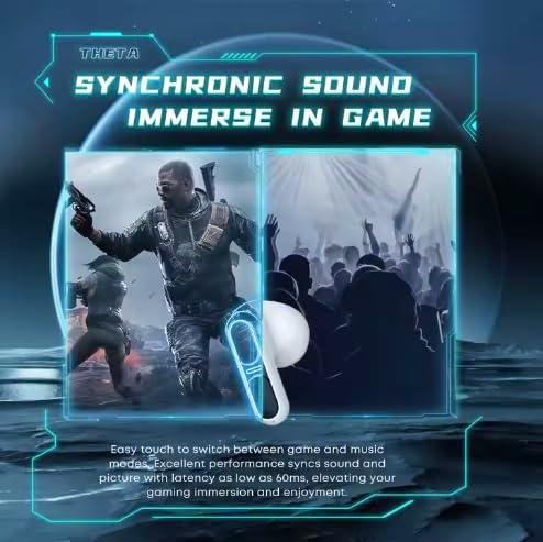 Premium Waterproof Wireless Bluetooth Earbuds with Enhanced Bass – 36-Hour Playtime for Uninterrupted Gaming and Fitness – Ergonomic Comfort for Daily Use – Seamless Compatibility with All Devices – Ideal for Sports, Workouts, and Music Lovers – Sleek White Design