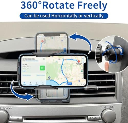 Toyota Camry Phone Mount (2021-2023) – Anti-Shake 360° Rotation Holder for All Smartphones – Effortless Navigation & Hands-Free Safety – Durable Auto Accessory with Easy Installation for Enhanced Driving Experience