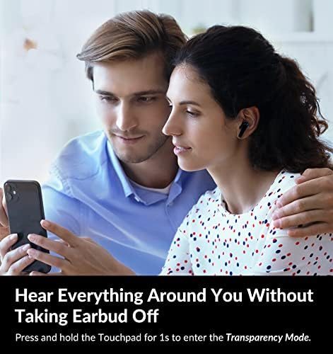 M3 Wireless Earbuds with Active Noise Cancelling Technology – Bluetooth 5.3 Headphones Featuring 4 Mic ENC for Crystal-Clear Calls, 30 Hours of Playtime, Deep Bass Immersion & Transparency Mode (Black) – Ultimate Audio Experience for Audiophiles and On-the-Go Lifestyle