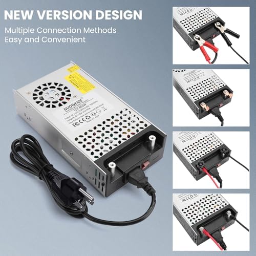 High-Efficiency 110 V AC to 12 V DC Power Supply Converter – 50 A 600 W Transformer Ideal for RVs, Pumps, LED Strips & LCD Monitors – Reliable Performance with Advanced Safety Features and Versatile Compatibility