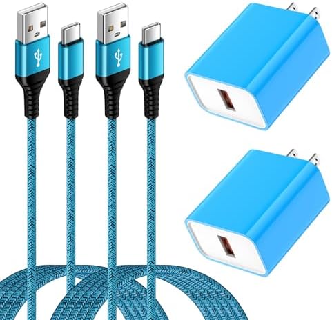 Ultra-Fast 18 W QC3.0 USB-C Wall Charger & Sturdy USB-A Cable – Optimized for Samsung Galaxy A & S Series, Delivering Lightning-Quick Power, Compact for Travel, and Equipped with Superior Safety Features for Reliable Charging