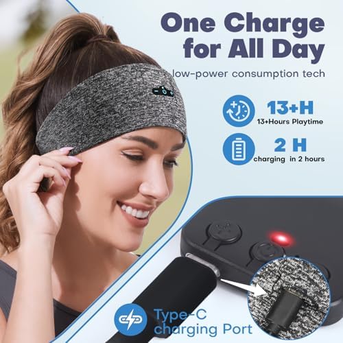 Revolutionary Bluetooth Sleep Headphones Headband for Ultimate Comfort – 14-Hour Wireless Playtime with Superior HD Stereo Sound for Side Sleepers and Active Lifestyles – Stylish Olive Design, Ideal for Yoga, Running, and Relaxation – Perfect Gift Choice for Men, Women, and Teens