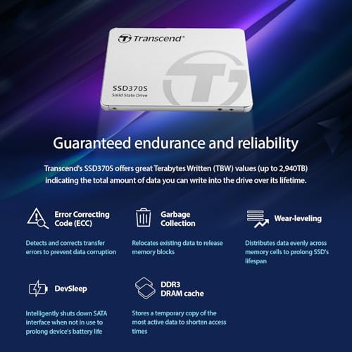 Transform Your Computing with Transcend 32 GB SSD370 S 2.5″ SATA3 Solid State Drive – Lightning-Fast Data Access, Exceptional Reliability, and Seamless Upgrades for Enhanced Performance