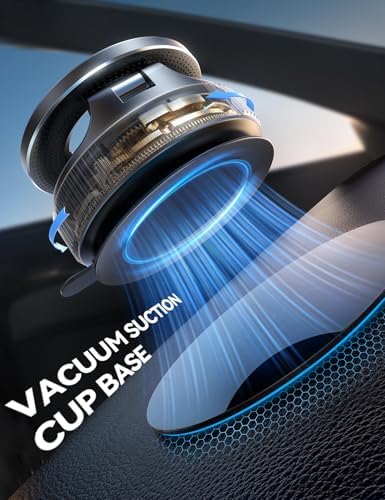 JOYROOM Magsafe Suction Cup Phone Mount, Vacuum Magnetic Phone Holder for Car, 360° Metal Strut Magsafe Car Mount for iPhone 16 Pro Max Plus/iPhone 15 14 13 12 & Android Magsafe Case, Dark Blue – Enhanced Compatibility and Speed