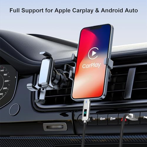Universal 4-in-1 USB C Fast Charging Cable with LED Status Display – MFi Certified for i Phone 15/14/13, Galaxy, and Mac Book – 3 A Rapid Charger with 60 W Power Delivery – 6.6 ft Long for Enhanced Flexibility & Compatibility with Car Play and Android Auto – Ideal for On-the-Go Charging Needs