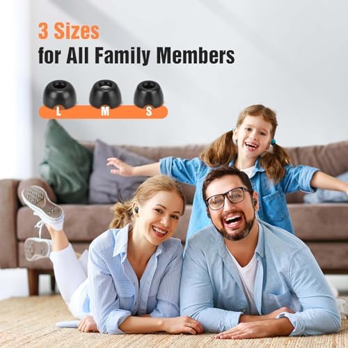 Transform Your Listening Experience with Comfort-Optimized Memory Foam Ear Tips for Samsung Galaxy Buds FE – Anti-Slip Replacement Eartips Enhancing Noise Isolation and Fit – 3 Pairs in Sizes S/M/L for Tailored Comfort – Perfect Compatibility with Seamless Charging Case – Elevate Audio Enjoyment While Reducing Distractions