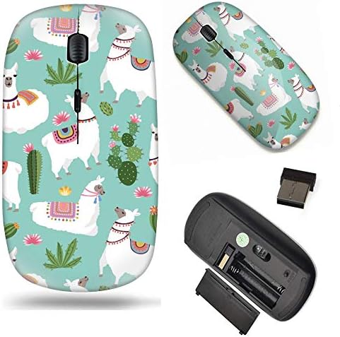 Charming Llama & Cactus Wireless 2.4 G Optical Mouse – Ergonomic Design for Ultimate Comfort and Seamless Navigation – Perfect Laptop Accessory for Creative Workspaces and Gamers Charming Llama & Cactus Wireless 2.4 G Optical Mouse – Ergonomic Design for Ultimate Comfort and Seamless Navigation – Perfect Laptop Accessory for Creative Workspaces and Gamers