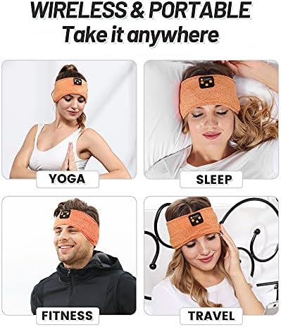 Fulext Bluetooth Sleep Headphones Headband – Ultimate Comfort for Side Sleepers, Thin HD Stereo Sound Quality – Ideal for Insomnia Relief and Travel Convenience – Perfect Gift for Men and Women – Enhanced Compatibility, Long-Lasting Battery Life for All Night Relaxation