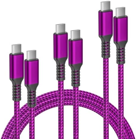 Elevate Your Charging Game with Elebase i Phone 16 Pro Max 3-Pack Charging Cables – 3.3 FT, 6.6 FT, 10 FT USB-C to USB-C Fast Charger for i Phone 16, Mac Book, Air Pods 4, i Pad Air 5/Mini 6, Samsung Galaxy S25/S24/S23 Ultra – Unmatched Durability & 100 W Rapid Power Delivery for Home, Office, and Travel Use