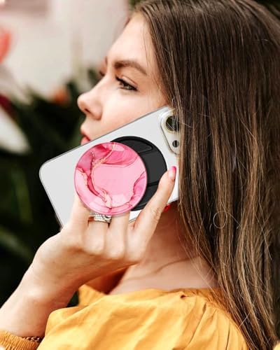 Adorable Cartoon Mag Safe-Compatible Phone Grip Stand – Lightweight Kickstand Ring Holder for Enhanced Usability – Perfect Accessory for i Phone 16/15/14/13/12 with Playful Design for Women and Girls – Durable, Easy-to-Install Magnetic Phone Accessory