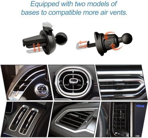 Sporty Yellow Racing Seat Cell Phone Holder – Universal Car Vent Mount for Smartphones with Adjustable Fit – 360-Degree Rotation for Optimal Viewing – Enhance Driving Safety and Style with Durable Mobile Accessory