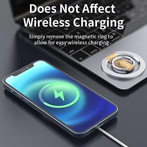 Magnetic 2-in-1 Phone Grip & Kickstand – Rapid X Snapo for i Phone 12-15 Series – Lightweight Aluminum Holder with 360° Flexibility and Enhanced Compatibility – Perfect for Hands-Free Viewing in Multiple Colors
