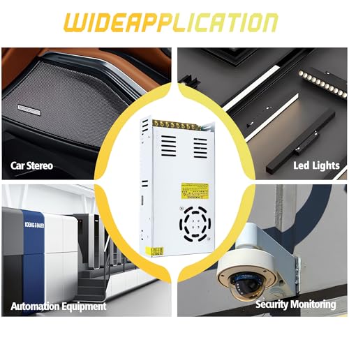 High-Performance 600 W AC to DC Power Adapter – Universal 110 V/220 V Input to Stable 12 V Output – Perfect for LED Lighting, CCTV Surveillance, and RV Power Solutions – Robust 50 A Switching Regulator for Dependable Energy Delivery and Enhanced Device Compatibility
