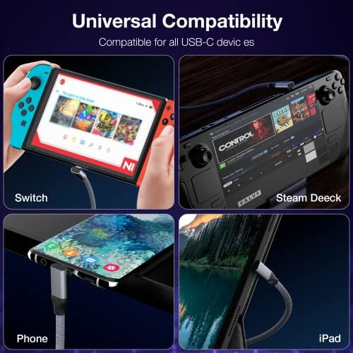 Effortlessly Enhance Your Connectivity with Use Bean 0.6 FT Right Angle USB C Extension Cable 2-Pack – 90-Degree Gen2 20 Gbps Fast Data Transfer for i Phone 16/15, Mac Book, i Pad Pro/Air, Galaxy S25/S24 – Perfect for Tight Spaces and Seamless Charging Solutions