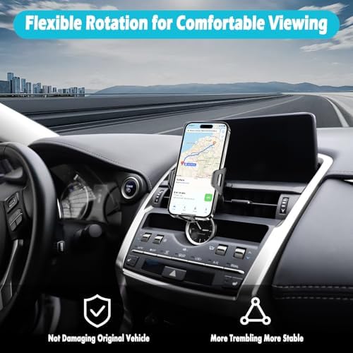 Lexus NX 14-Inch Screen Car Phone Holder: Premium Mount for 2022-2024 Models, Thick Case Compatible, Secure Smartphone Access for 4.7-7 Inch Devices – Ultimate Driving Convenience and Safety Accessory