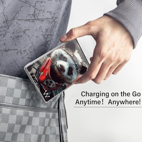LUCKYDUO Ultra-Slim 0.26” Magnetic Wireless Power Bank – 5000 m Ah Fast Charging Battery Pack for i Phone 12/13/14/15/16 – Lightweight, Portable & Stylish Black Design for On-the-Go Charging – Seamless Magnetic Attachment & PD 20 W USB-C Compatibility – Your Essential Travel Companion for Effortless Power