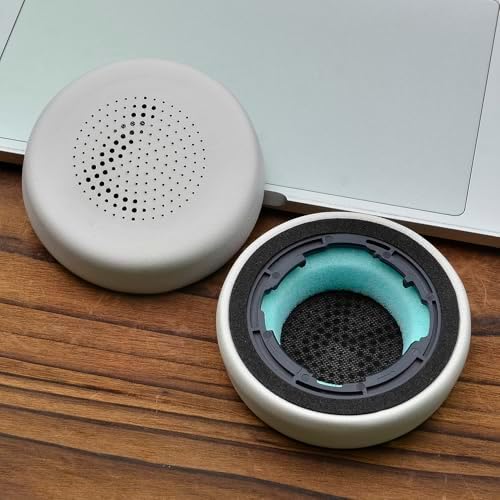 Revolutionize Your Audio Adventure with Cloud White Replacement Ear Pads for JLab Go Lux ANC Wireless Headphones – Luxurious Soft Leather Cushions Enhanced with Advanced Noise Isolation Foam for Unmatched Comfort and Superior Sound Quality