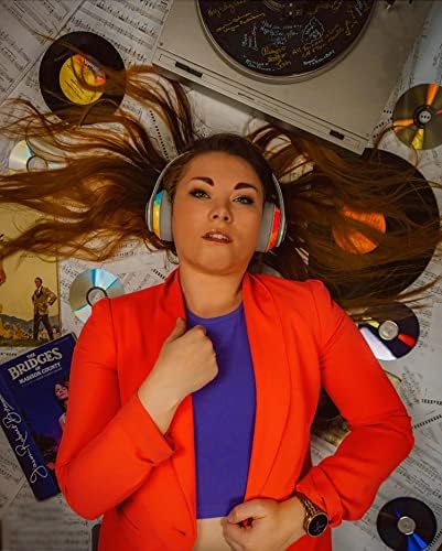 Elevate Your Audio Experience with Vizliter TWS Bluetooth Over-Ear Headphones – Unmatched Noise Cancellation, Rich Deep Bass, Built-In Microphone, and Stunning LED Design for Ultimate Comfort and Connectivity