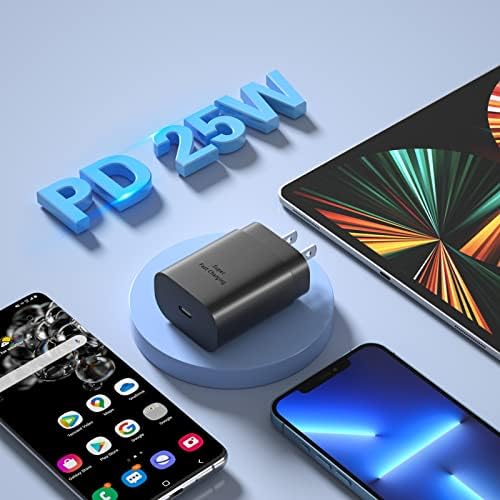Costyle 25 W USB C Wall Charger with 6.6 FT Type C to C Cable – Ultra-Fast Charging for Samsung Galaxy S24/S25 Ultra, Note Series, and More – Compact, Lightweight, and Safe Power Solution for Home and Travel – Enhanced Compatibility and Performance