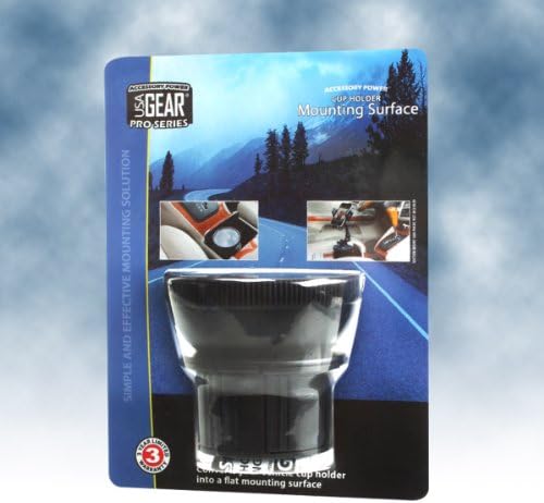 Transform Your Driving Experience with the USA GEAR Adjustable Cup Holder Mounting Pad Adapter – Versatile Suction Pad for Securely Holding Phones, Qi Chargers, and More – Fits Cup Holders Up to 3.75 Inches – Ultimate Stability and Enhanced Compatibility for Dash Mount Holders and Essential Devices