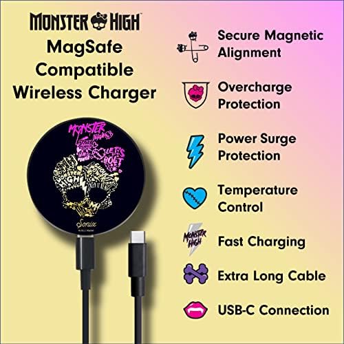 Sonix x Sanrio Hello Kitty & Care Bears Magnetic Mag Safe Charger for i Phone 12-16 Series | 6.5 ft USB-C Fast Wireless Charging Cable | Stylish, Playful, and Efficient Power Solution for Your Device