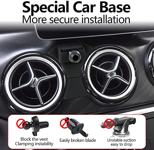 Premium Car Phone Holder Mount for 2015-2020 Mercedes Benz GLA-Class & 2014-2019 CLA-Class – Custom-Fit Smartphone Bracket for Enhanced Stability and Style, Tool-Free Installation, Adjustable Angles for Optimal Viewing, Durable Design for Road Comfort