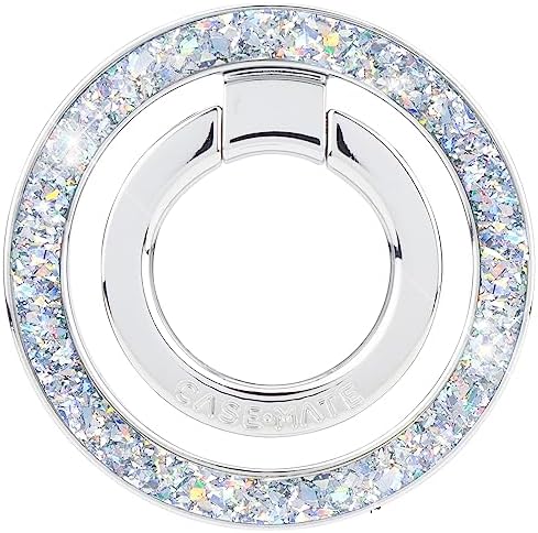 Elevate Your i Phone Experience with the Case-Mate Twinkle Diamond Magnetic Phone Ring Holder – Stylish Mag Safe Grip & Stand for i Phone 16 Pro Max, 15 Pro Max, 14, 13, 12 & Samsung S25 Ultra – Effortless One-Handed Use with Enhanced Security and 360° Rotation – Collapsible Design for On-the-Go Convenience – Compatible with All Mag Safe Devices – Transform Your Phone into a Fashion Statement – No Residue, Easy Removal, and 1-Year Warranty for Ultimate Peace of Mind