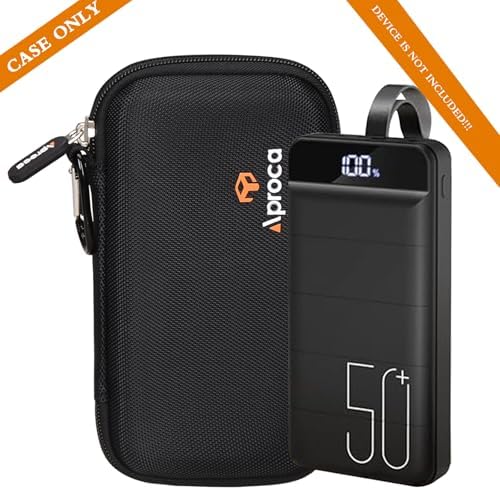 Aproca Premium Hard Storage Case for Morfec 50000 m Ah Power Bank – Ultimate Protection & Portability for Fast Charging on the Go – Eco-Friendly Design with Easy Access Zipper – Durable and Lightweight Power Bank Accessory