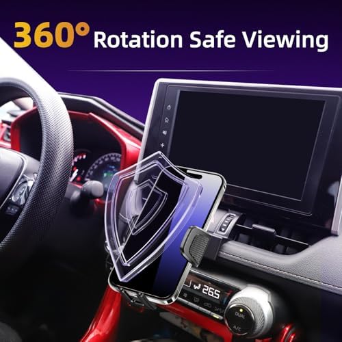 Premium Adjustable Car Phone Holder for Toyota RAV4 (2013-2018) – Versatile Cradle for 4 to 7-Inch Devices, Effortless Installation, 360-Degree Rotation, and Enhanced Safety Features for Hands-Free Navigation
