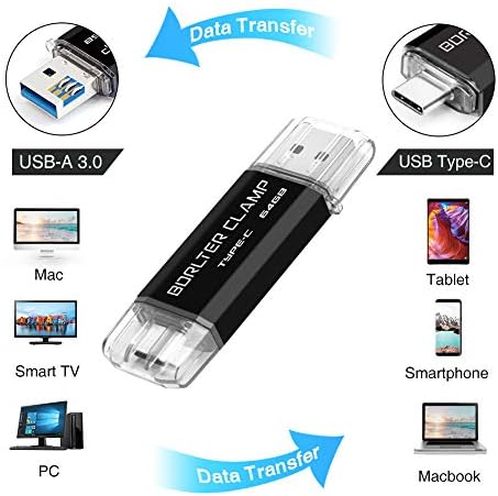 High-Speed 512 GB Dual Port USB 3.0 Type C Flash Drive – Versatile OTG Memory Stick for Android Smartphones & PCs, Compatible with Samsung Galaxy S10/S9/S8/Note 9, LG, Google Pixel – Compact & Stylish Red Design for Effortless File Transfers