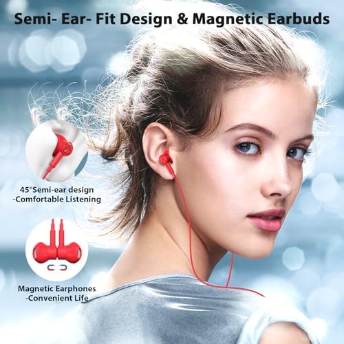 USB C Wired Earbuds for i Phone 16 & Samsung Galaxy S Series – Premium High-Fidelity Sport Headphones with Tangle-Free Magnetic Design, Ergonomic Comfort & Built-in Mic for Effortless Calls and Unmatched Audio Quality – Ideal for Active Lifestyles and Audiophiles