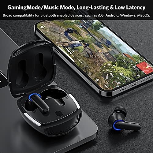 Premium Wireless Bluetooth Earbuds with Hi Fi Bass & Noise-Canceling Technology – Ultimate Compatibility for i Phone 16 Pro Max, Samsung Galaxy S25, and Google Pixel Devices – Ergonomic Design for Comfort & Enhanced Audio Experience – Ideal for Travel, Workouts & Daily Use