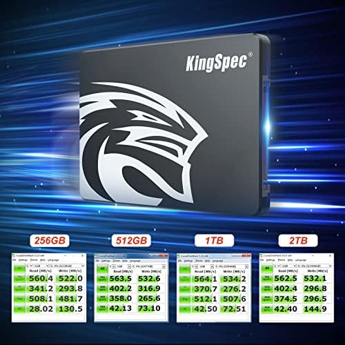 Upgrade Your Performance with King Spec 128 GB SATA III SSD – Lightning Fast 550 MB/s Read & 520 MB/s Write Speeds for Enhanced Laptop & Desktop Efficiency | Durable 3 D NAND Technology for Ultimate Reliability