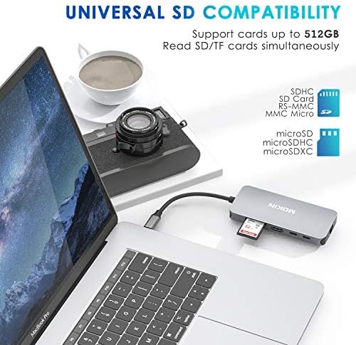 Transform Your Mac Book with the MOKi N 9-in-1 USB C Adapter: Ultimate Multiport Hub Featuring 3 USB 3.0 Ports, 4 K HDMI Output, RJ45 Ethernet, SD/TF Card Readers, and 100 W Power Delivery for Seamless Connectivity and Enhanced Productivity! Perfect for Mac Book Pro and Air Users Looking for Unmatched Versatility and Speed!