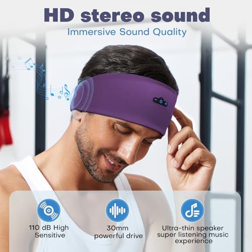 Revolutionary Bluetooth Sleep Headphones Headband for Ultimate Comfort – 14-Hour Wireless Playtime with Superior HD Stereo Sound for Side Sleepers and Active Lifestyles – Stylish Olive Design, Ideal for Yoga, Running, and Relaxation – Perfect Gift Choice for Men, Women, and Teens