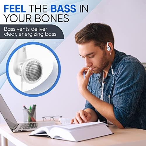 PHILIPS Over The Ear Sports Earbuds – Flexible Wrap-Around Headphones with Sweat-Resistant Design for Gym, Running, and Fitness Activities – Immersive Sound Quality with Built-In Microphone for Calls – Perfect for Active Lifestyles (White)