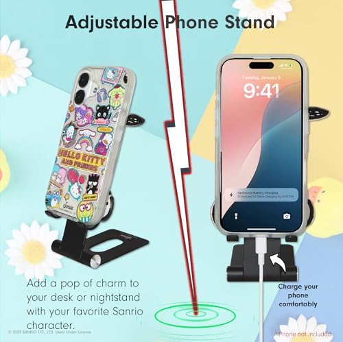 Sonix x Sanrio Character Phone Stand | Adjustable Cell Phone Holder, Desk Stand, Dock | Hello Kitty Classic – Enhanced Compatibility and Speed