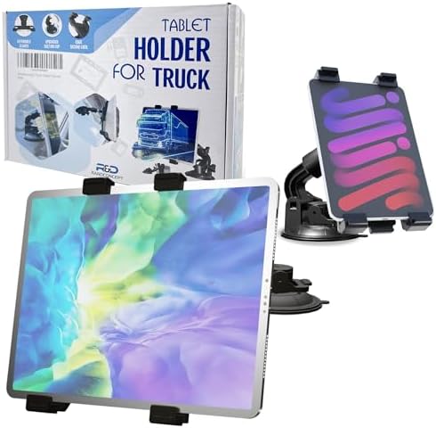 Randconcept Premium Heavy Duty Tablet Mount for Dashboard & Windshield – Versatile Suction Cup Holder for i Pads & Galaxy Tabs Up to 12.9″ – Effortless 360-Degree Rotation & Secure Stability for Safer Driving Experience