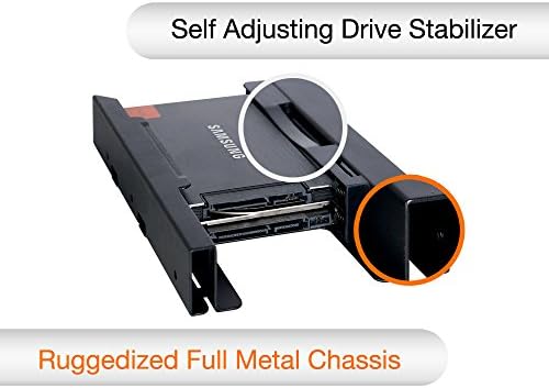 Upgrade Your Storage Efficiency with the ICY DOCK EZ-Fit PRO MB082 SP | Tool-Less 2 Bay Metal SSD Mounting Bracket for 2.5-Inch SSDs in 3.5-Inch Drive Bays | Fast Installation & Durable Design for Enhanced Compatibility and Cooling Performance