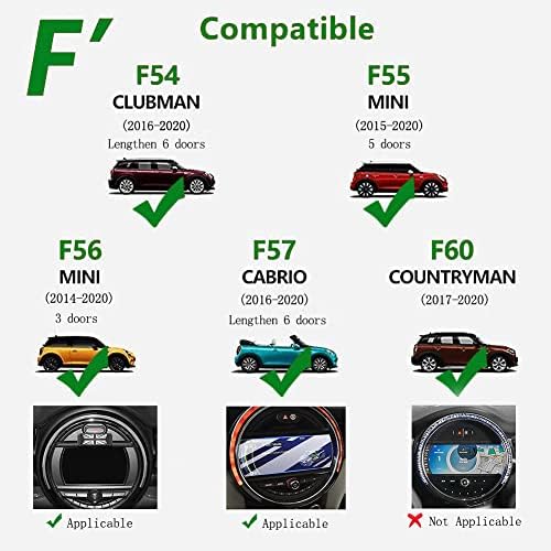 Upgrade Your Mini Cooper with the Hesanzol Premium Cell Phone Holder – Tailored for F-Series Models (S, JCW, One F54, F55, F56, F57, F60) – Seamless Central Control Screen Integration for Enhanced Navigation and Safety