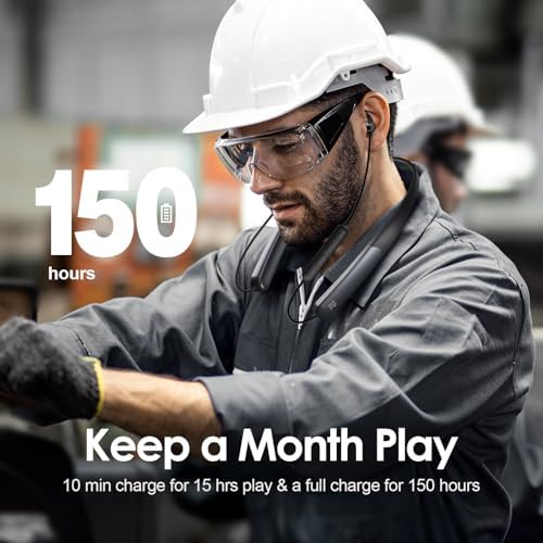 Experience Unmatched Audio Excellence with Rythflo’s Bluetooth Headphones | 150-Hour Playtime & Deep Bass for Immersive Sound | Sweatproof In-Ear Earbuds with Secure Earhooks | Magnetic Neckband for Effortless Travel | Hands-Free Mic & Enhanced Device Compatibility for Seamless Connectivity | Perfect for Business, Gym, and Adventures