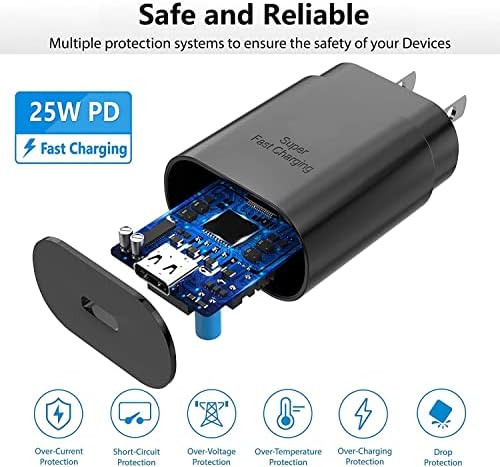 Ultimate i Phone 15 Fast Charge Bundle: 20 W Dual-Port USB-C Wall Charger with 10 FT Cable – Rapid Power Delivery & Quick Charge for i Phone 15, i Pad Pro, Air, Mini – Ideal for Travel & Dual Device Charging Convenience