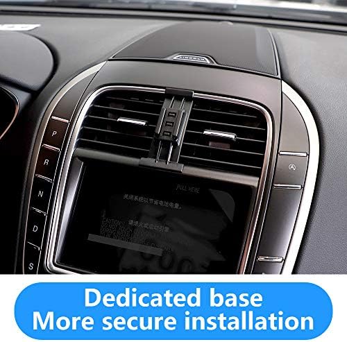 LUNQIN Premium Car Phone Holder for Lincoln Nautilus 2019-2020 | Versatile Mobile Navigation Cradle with Air Vent Mount | 360-Degree Rotatable Design for Safe Driving | Enhance Your SUV’s Interior with This Stylish and Functional Accessory | Secure Smartphone Compatibility for Effortless Charging and Hands-Free Calls