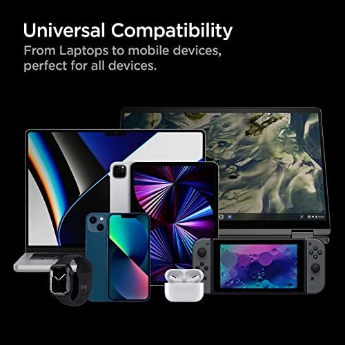 Spigen 120 W Ga N III 4-Port USB C Charging Station – Ultimate Fast Charging Solution for Mac Book, i Pad, i Phone 16/15/14/13, HP, Dell XPS & More | High-Efficiency Multi-Device Power Hub with Compact Design for Home & Travel