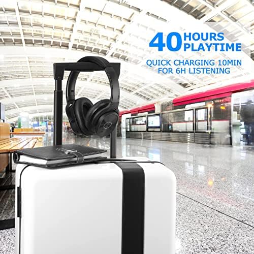 Unleash Immersive Sound Quality with ZIHNIC Rose Gold Bluetooth Headphones – 40-Hour Battery Life, Superior Noise Cancelling, and Plush Earpads for Ultimate Comfort – Perfect for Travel, Daily Commutes, and Home Listening – Seamless Device Pairing for Effortless Enjoyment