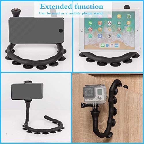 Cute Worm Cell Phone Holder, 360 Degree Rotating Bendable Flexible Phone Mount with Suction Cup Creative Phone Bracket for iPhone, Samsung, LG, Nexus, Nokia and More – Enhanced Compatibility and Speed