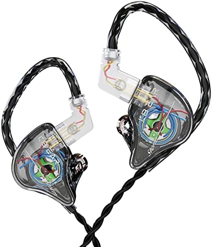 YINYOO KBEAR KS1 Wired In-Ear Monitors – Premium High-Resolution Noise-Canceling Earbuds for Musicians and Audiophiles – Unmatched Bass Performance and Crystal Clear Audio – Ergonomically Designed for Comfort and Wide Device Compatibility – Ideal for Live Performances and Everyday Listening